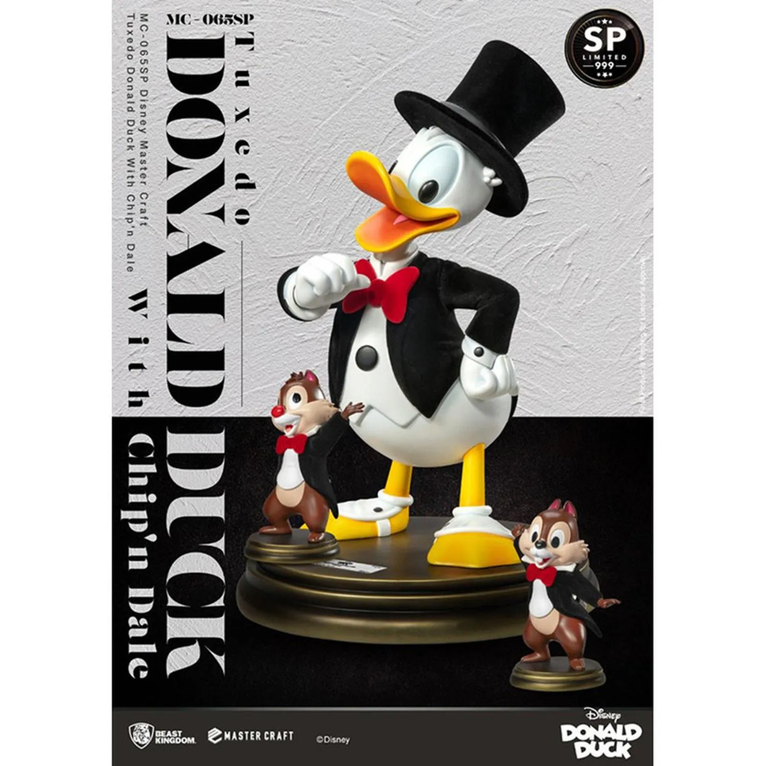 Beast Kingdom Figura Mc-065Sp Tuxedo Donald Duck With Chip'N Dale Walt Disney World