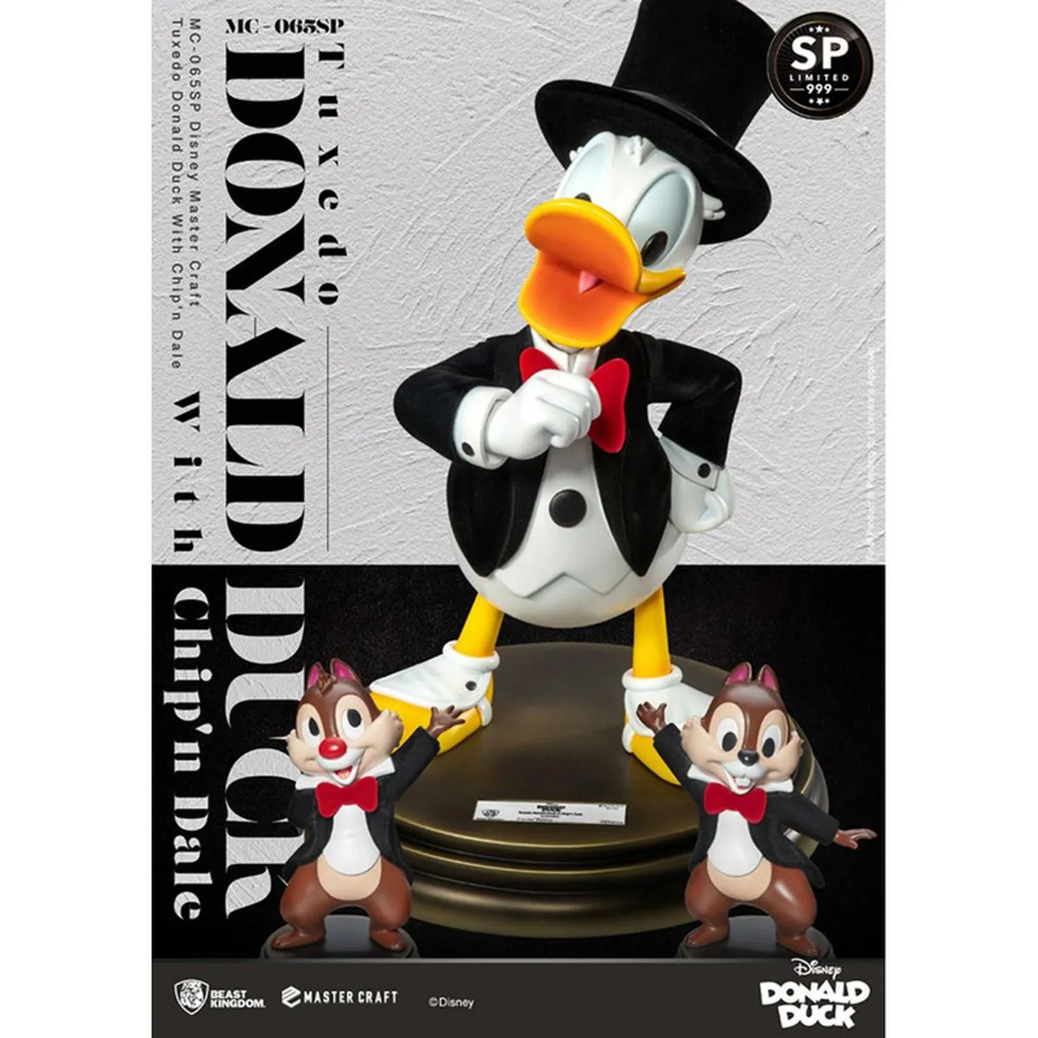 Beast Kingdom Figura Mc-065Sp Tuxedo Donald Duck With Chip'N Dale Walt Disney World