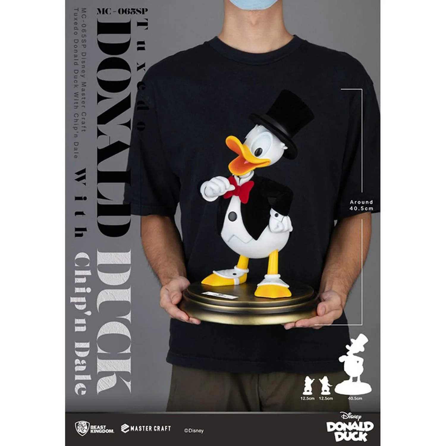 Beast Kingdom Figura Mc-065Sp Tuxedo Donald Duck With Chip'N Dale Walt Disney World