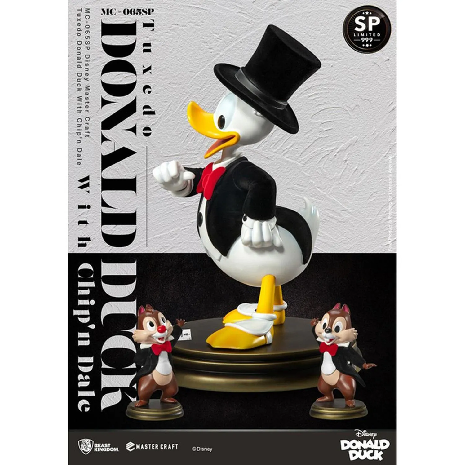 Beast Kingdom Figura Mc-065Sp Tuxedo Donald Duck With Chip'N Dale Walt Disney World