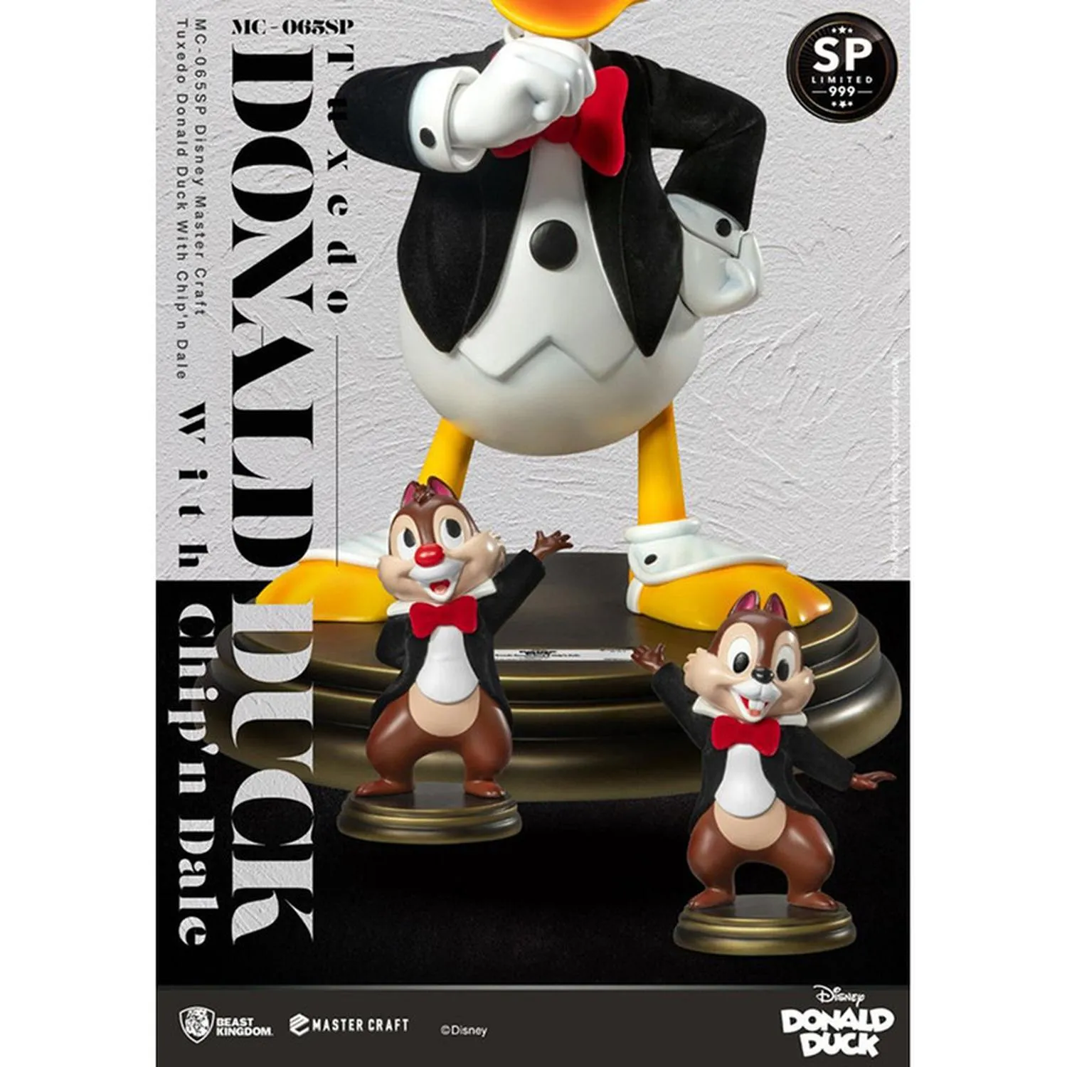 Beast Kingdom Figura Mc-065Sp Tuxedo Donald Duck With Chip'N Dale Walt Disney World