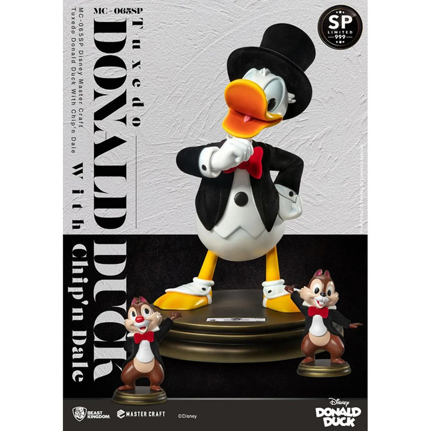 Beast Kingdom Figura Mc-065Sp Tuxedo Donald Duck With Chip'N Dale Walt Disney World