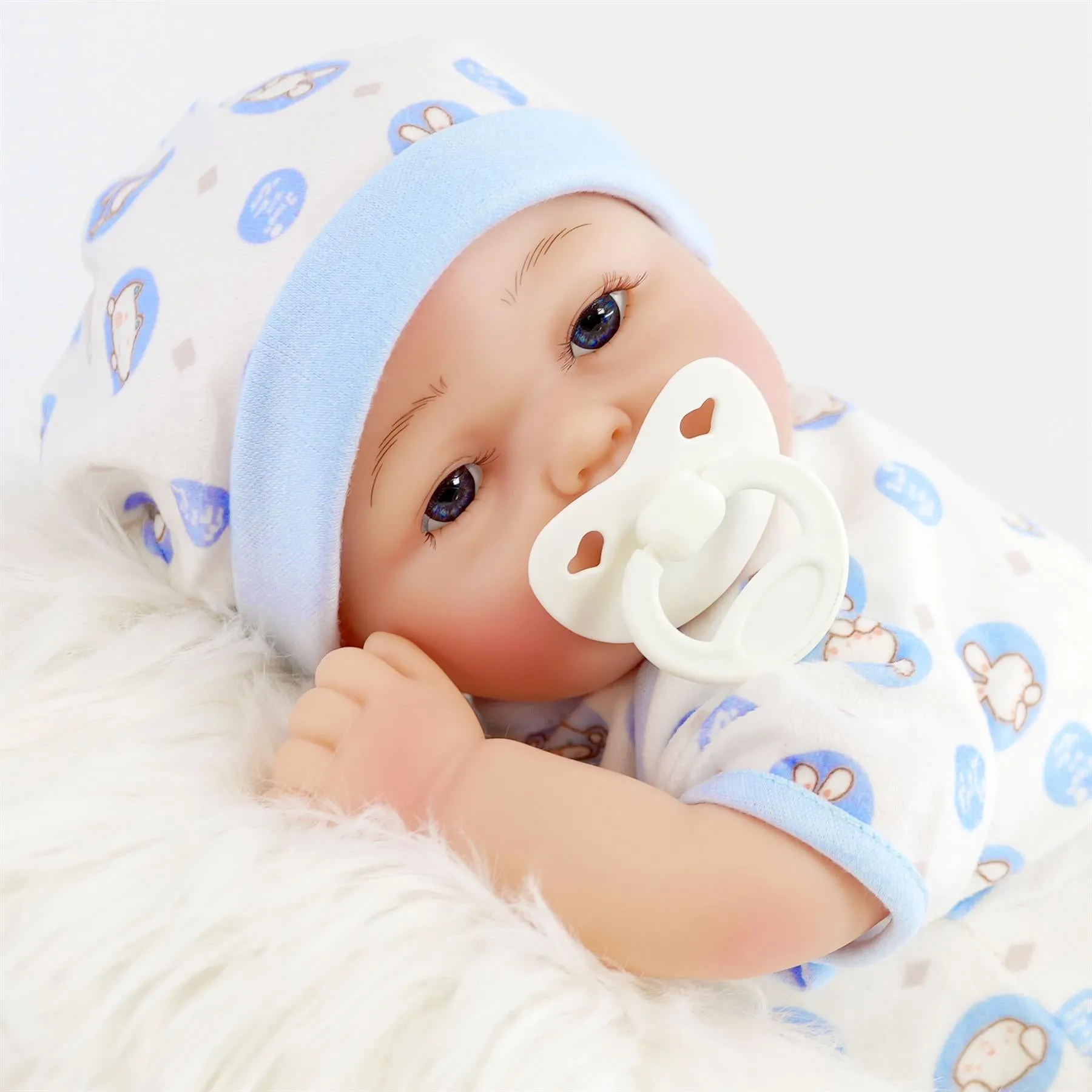 BiBi Doll Reborn Boy "Azul" (43 cm / 17")