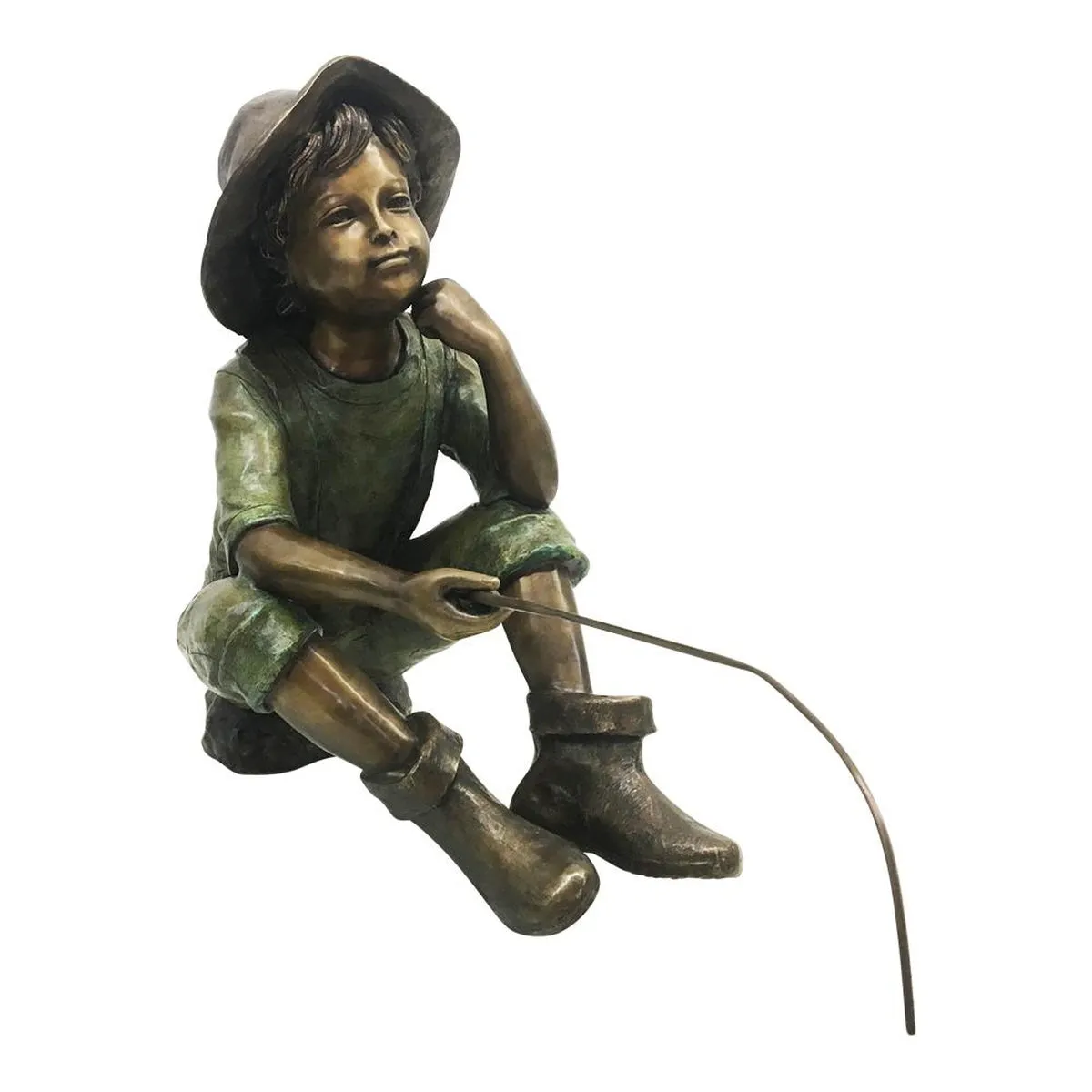 Bronze Little Fisherman Statue