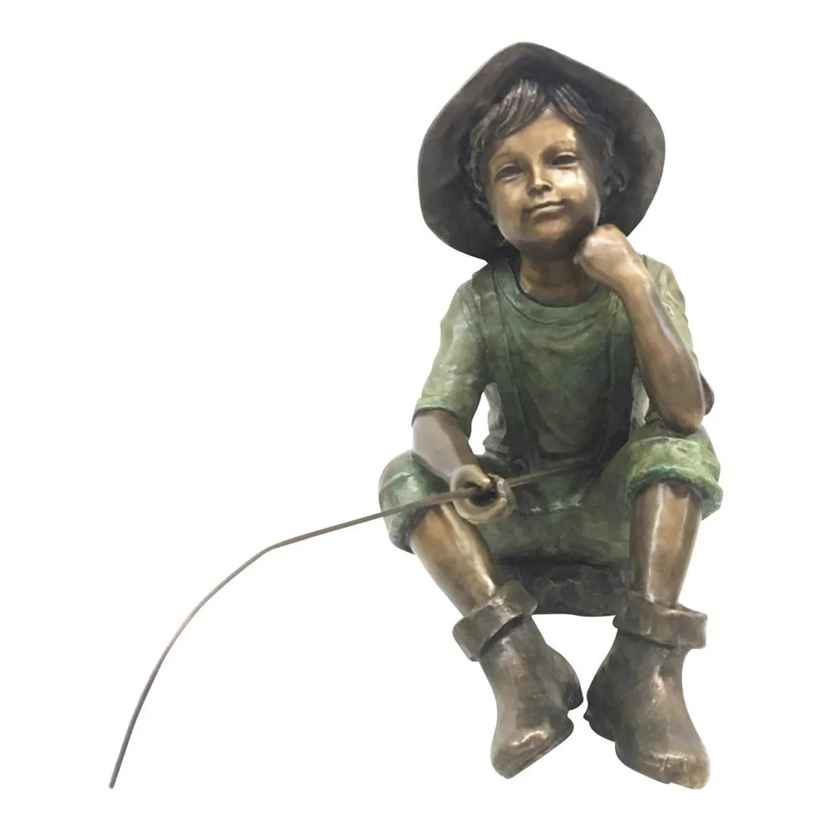 Bronze Little Fisherman Statue