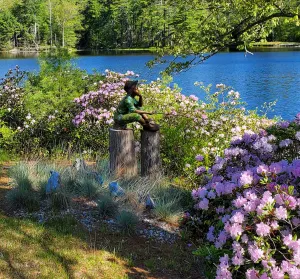 Bronze Little Fisherman Statue