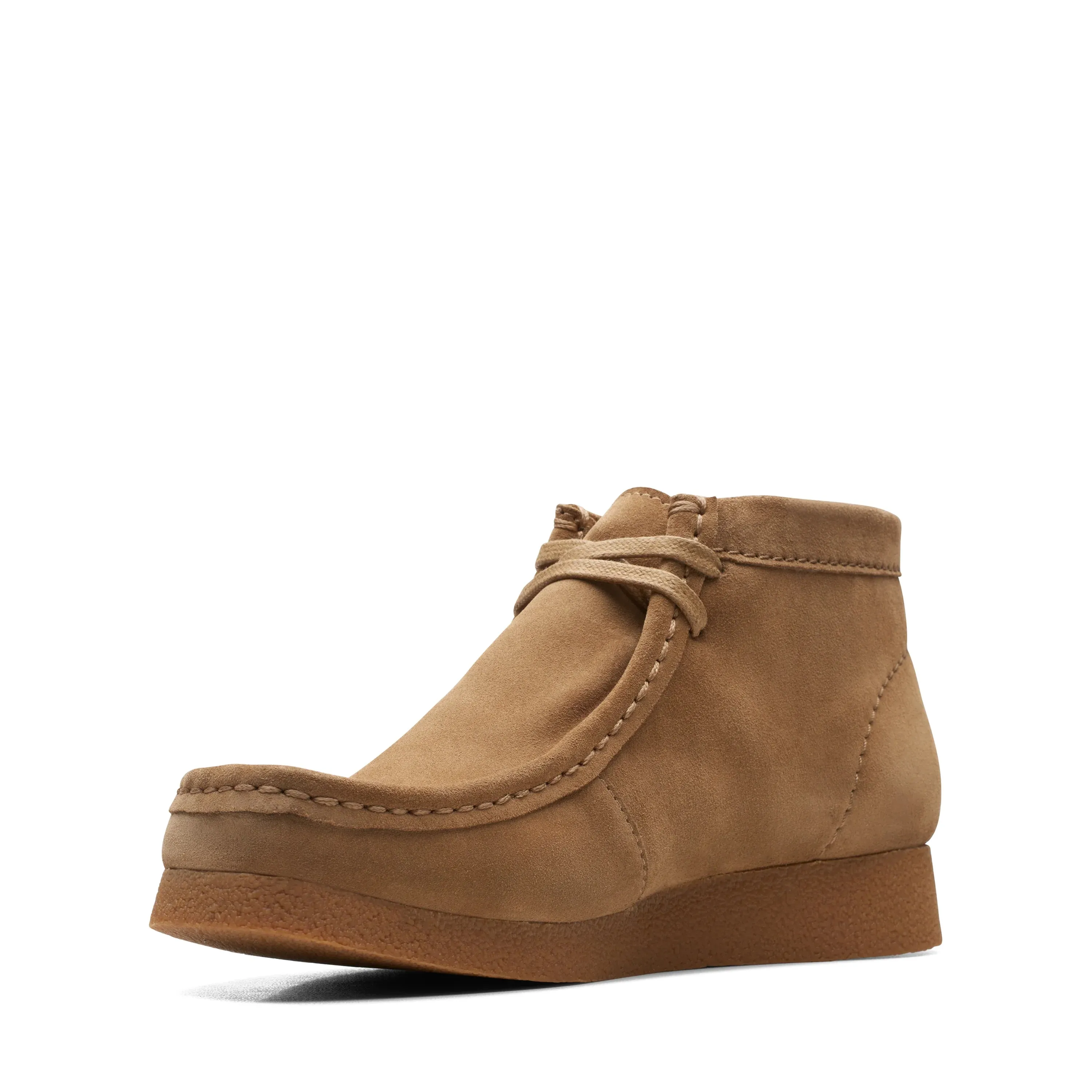 CLARKS | BOTAS HOMBRE | WALLABEE EVO BOOT DARK SAND SUEDE | BEIGE