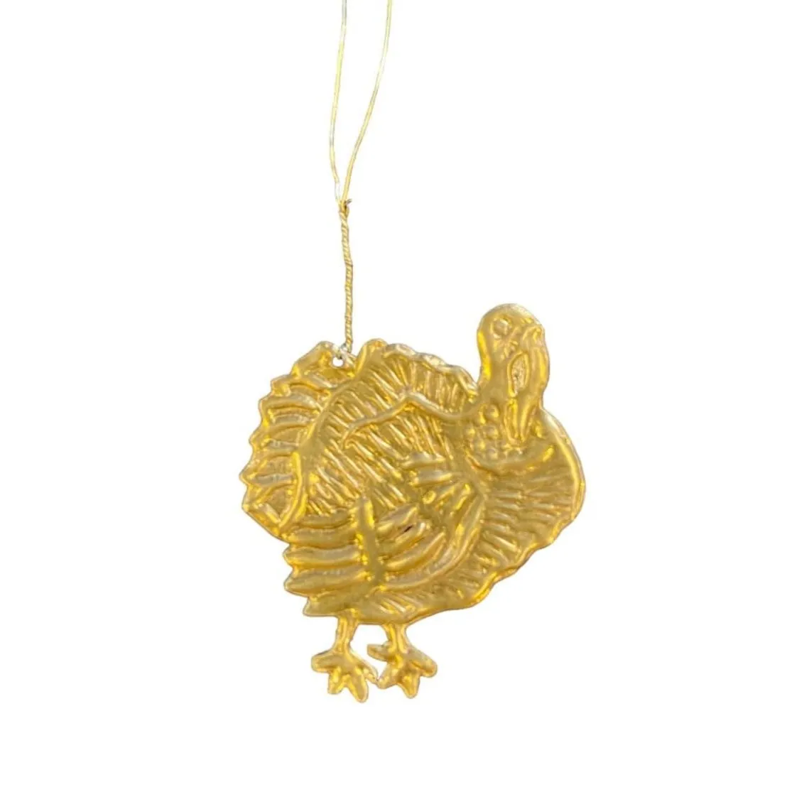 De Weldaad Turkey Gold Metal Ornament