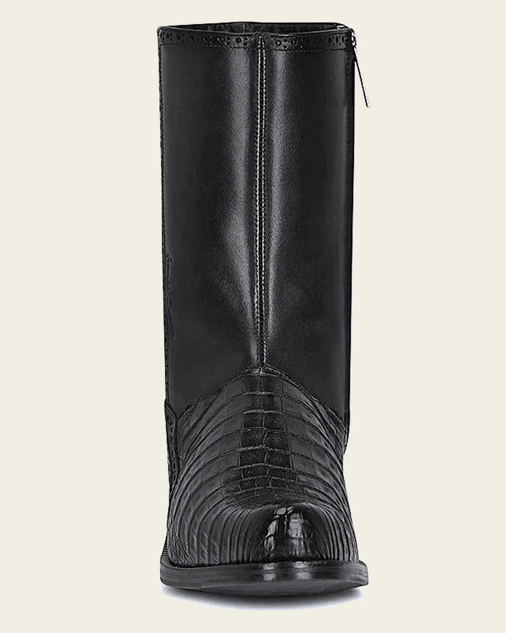 Dress black exotic boot