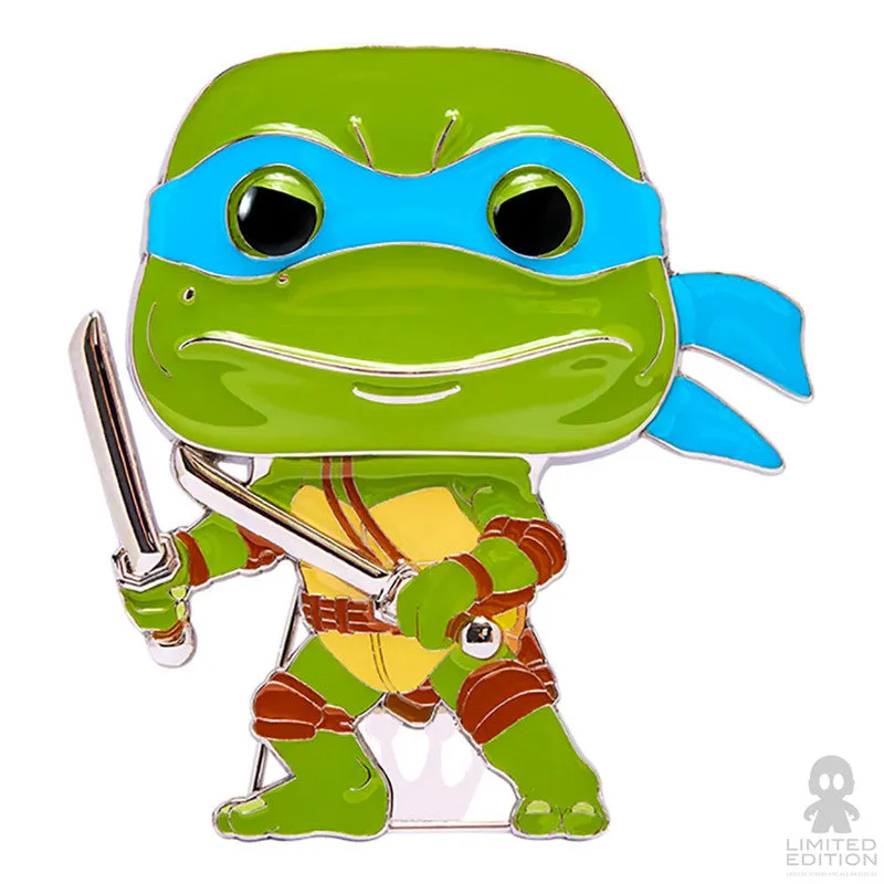 Funko Pin Leonardo 19 Las Tortugas Ninja By Nickelodeon - Limited Edition