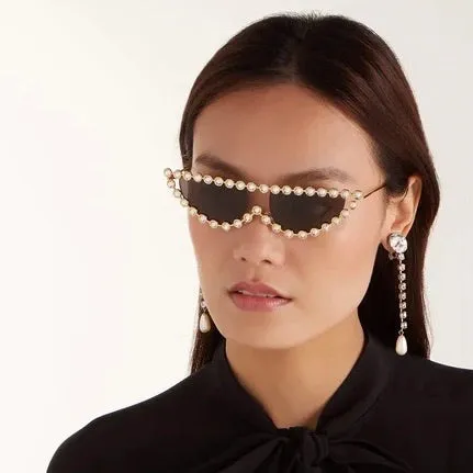 Gucci Crystal Cat Eye Sunglasses