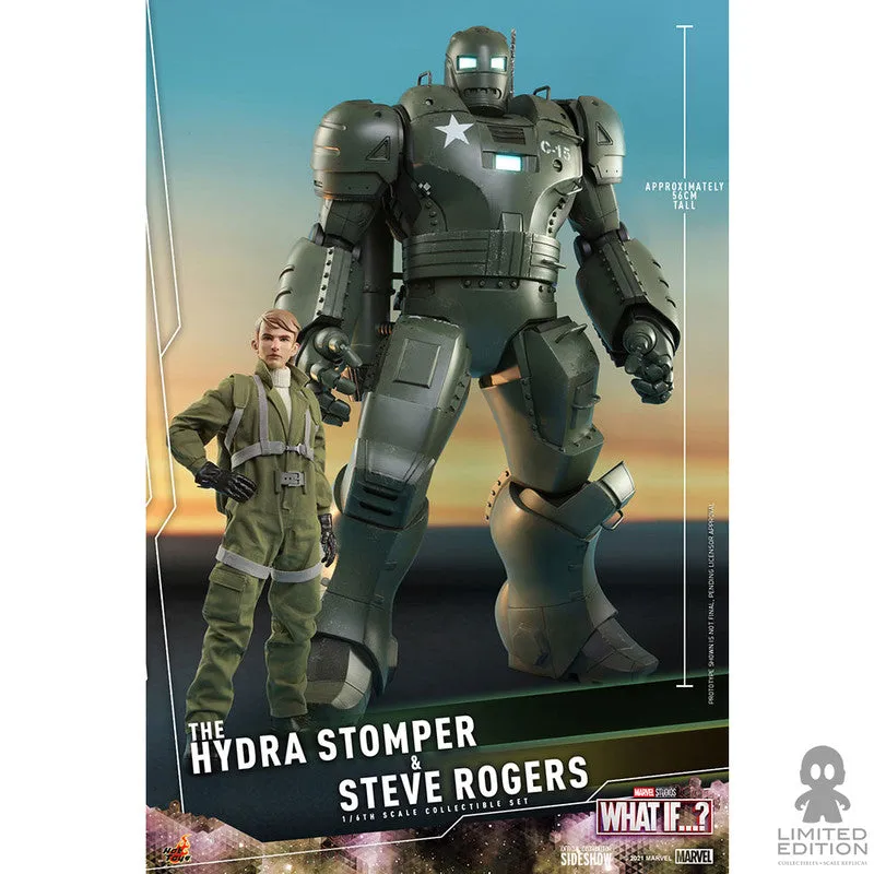 Hot Toys Figura Articulada The Hydra Stomper & Steve Rogers Escala 1:6 What If…? By Marvel - Limited Edition