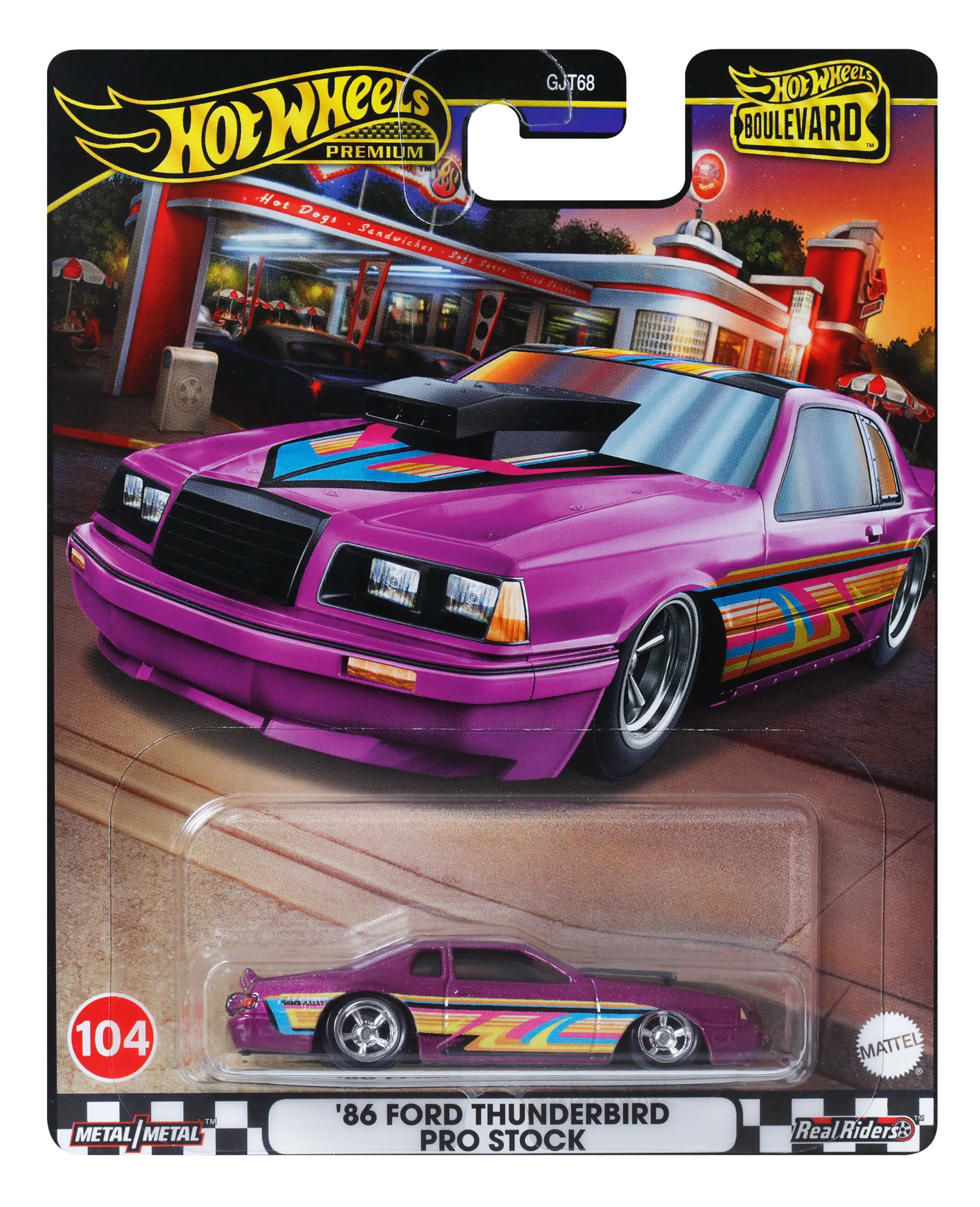 Hot Wheels Collector Veículo de Brinquedo 86 Ford Thunderbird Pro