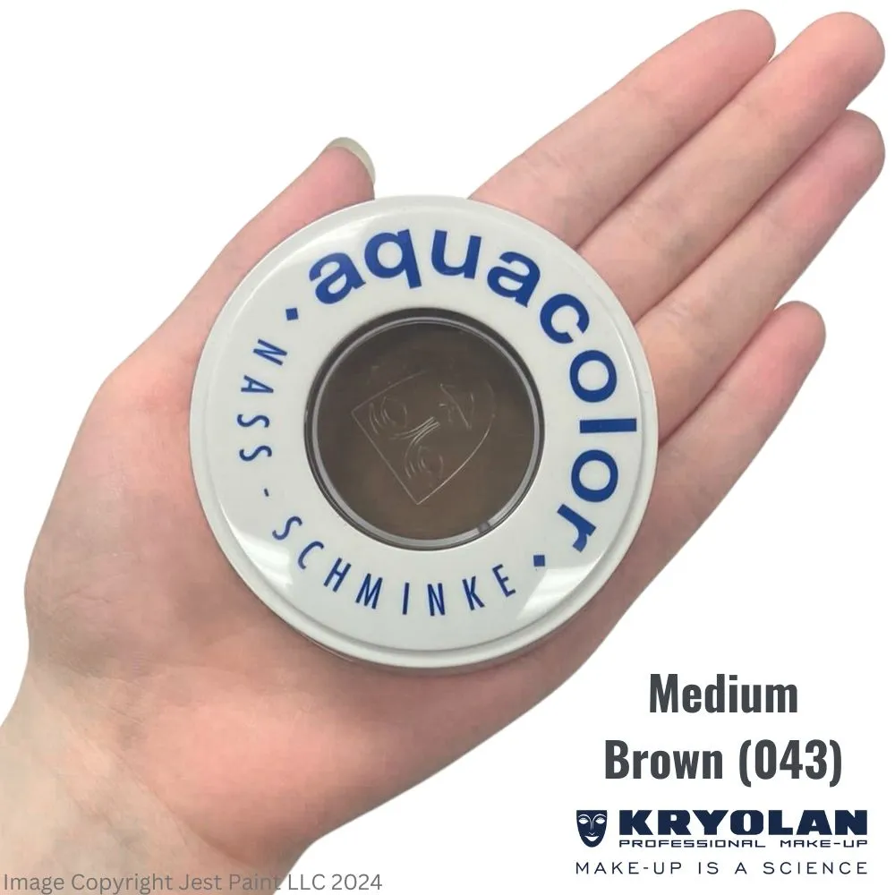 Kryolan Face Paint  Aquacolor - 043 (Medium Brown) - 30ml