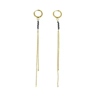 Les Cleias Alya Earrings Iridscent Grey