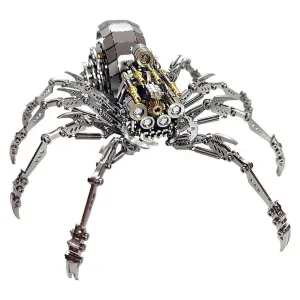 Metalikator Model Kit 3D Mechanical Spider Rotable Colorful Original Design Art