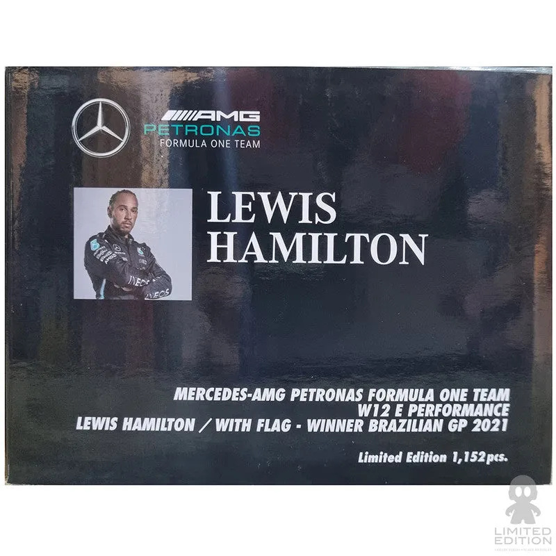 Minichamps Vehículo Lewis Hamilton Mercedez-Amg Petronas Formula One Team W12 E Performance Wite Flag-Winner Brazillian Gp 2021 By Formula 1 - Limited Edition