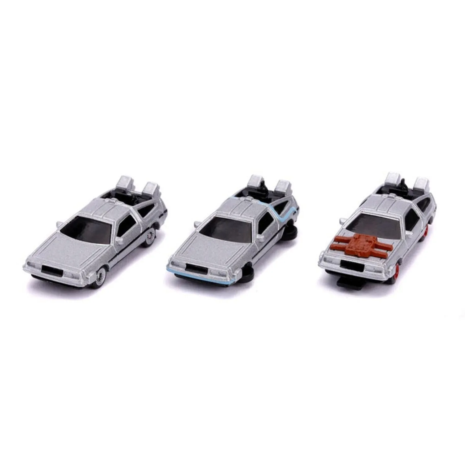 New Arrival Jada Toys Set Vehículo Nano Rides Delorean Time Machine Volver Al Futuro