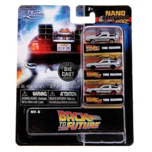 New Arrival Jada Toys Set Vehículo Nano Rides Delorean Time Machine Volver Al Futuro