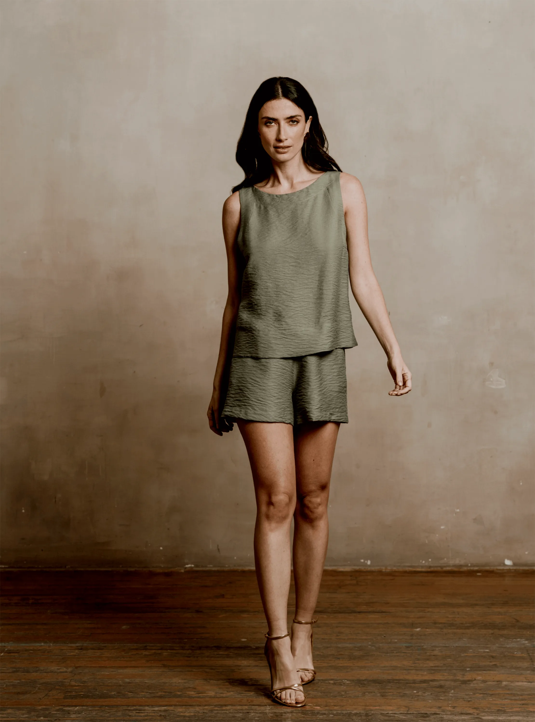 OCTAVIA | SHORT LEANA VERDE MILITAR