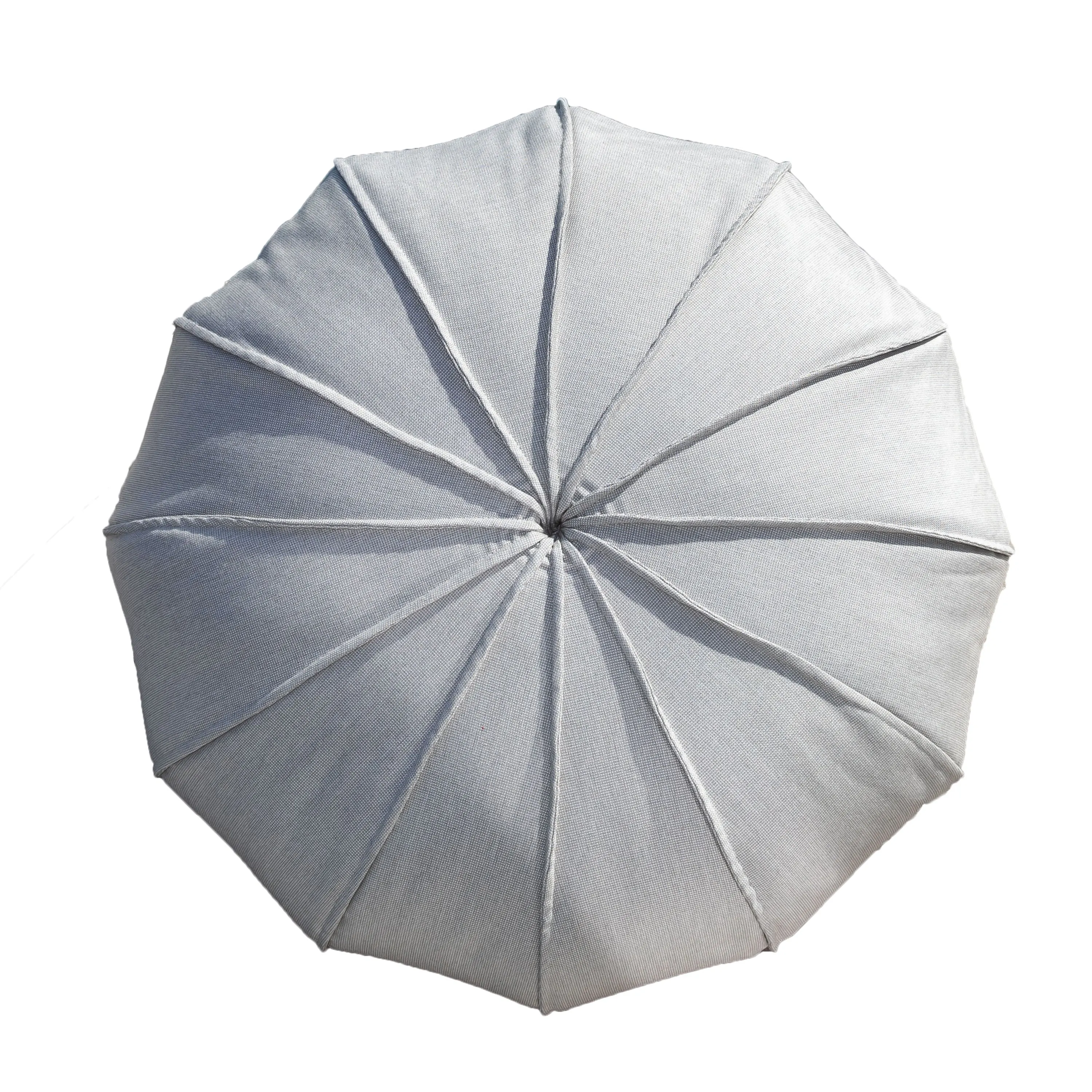 Pouf XL flottant - Oursin effet raphia ou Gris - Extérieur