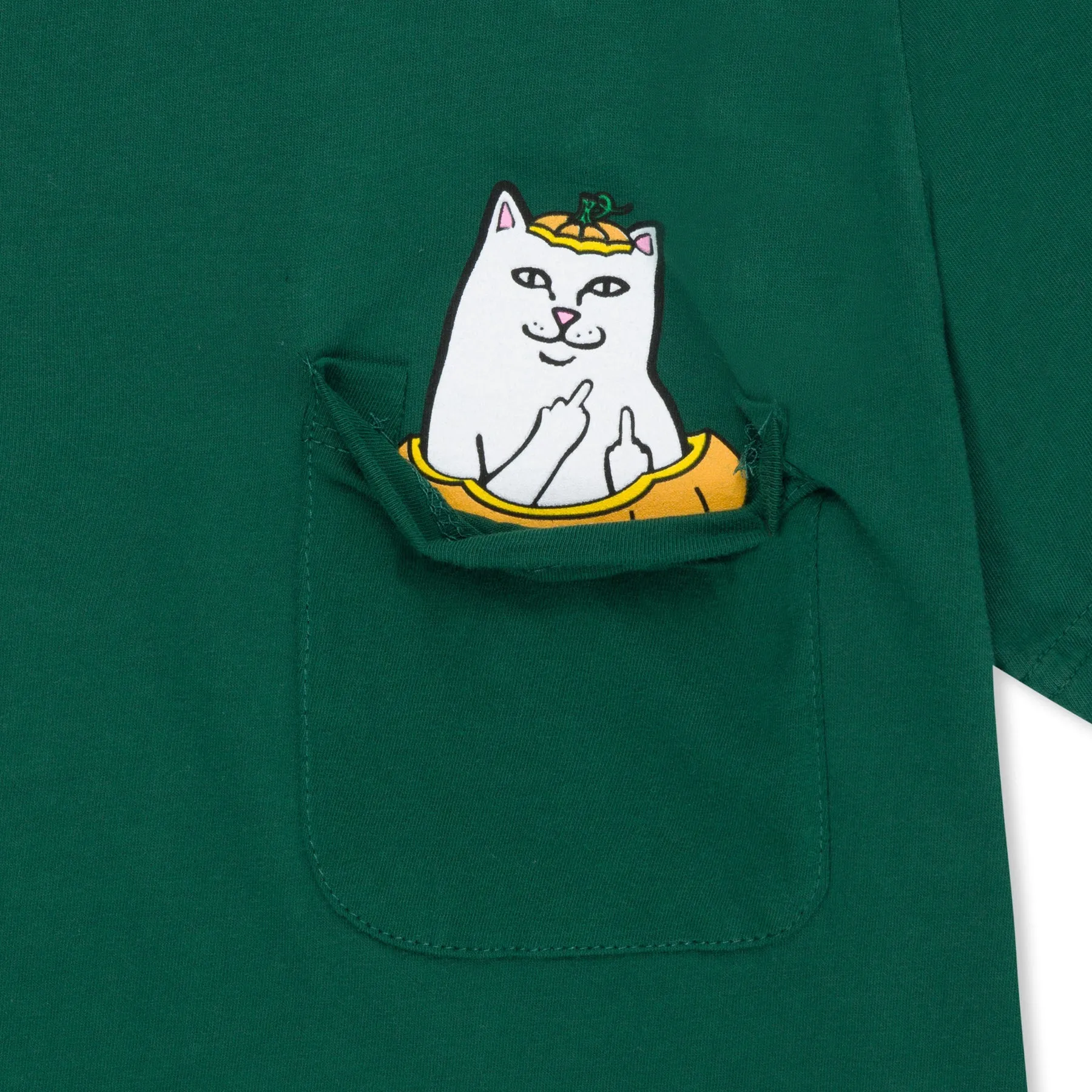 Pumpkin Nerm Pocket Tee (Hunter Green)