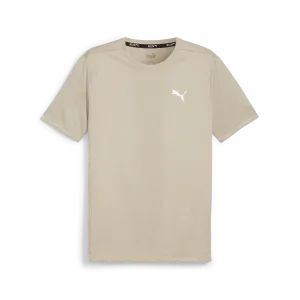 RUN FAVORITE HEATHER SS TEE M Putty Heat