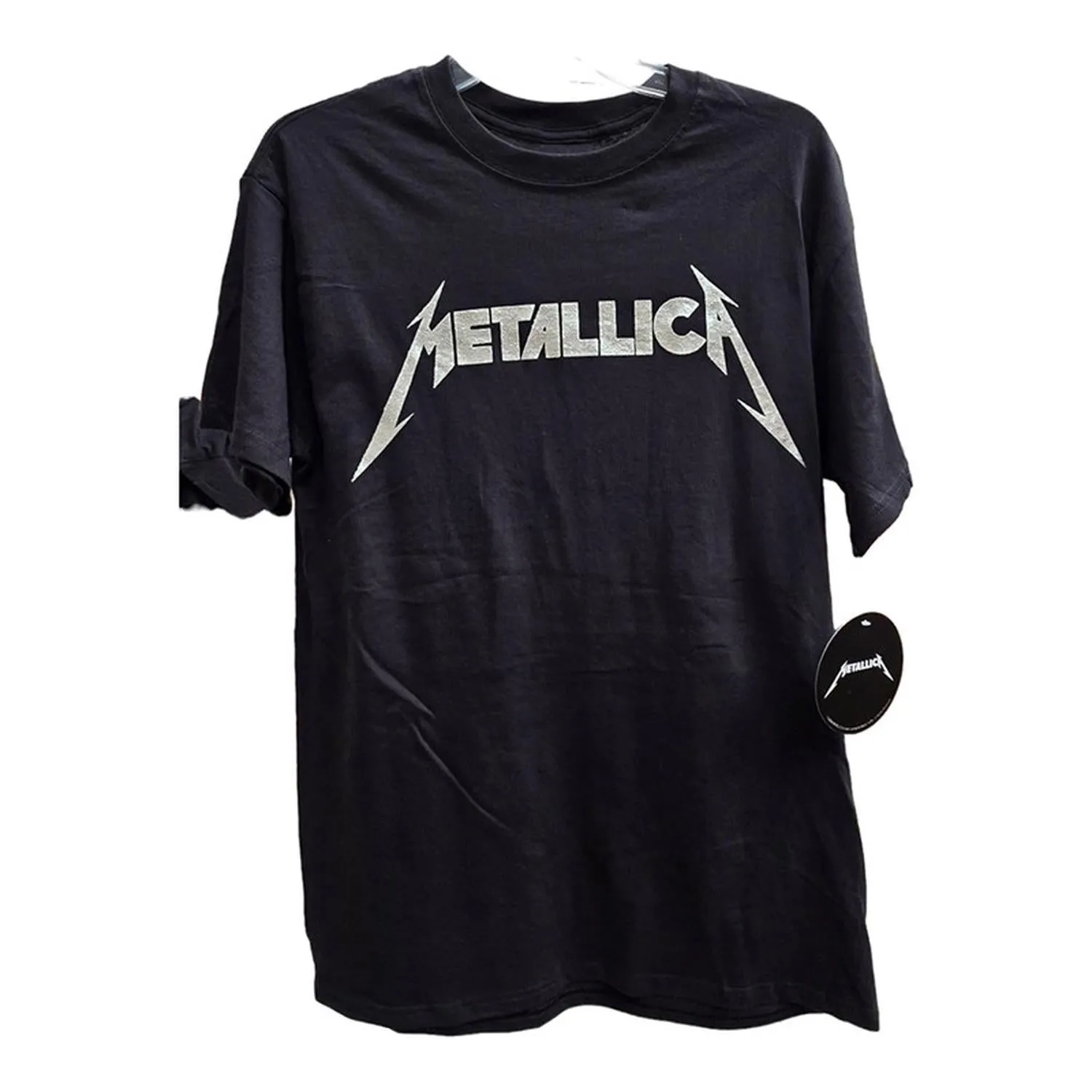 Toxic Playera Negra Logo Chrom Metallica Talla Eg